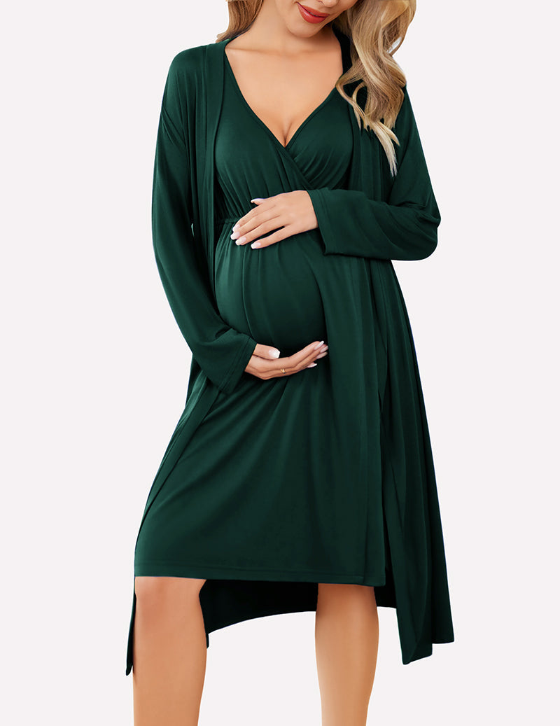 Nursing Nightgown and Robe Set (US Only)