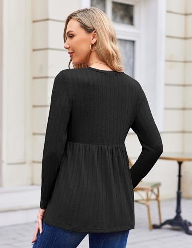 Maternity Tops Long Sleeve Tunic Blouses
