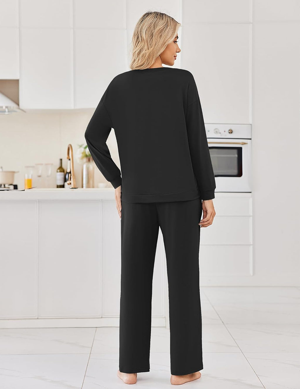 2 Pack Pajama Sets Long Sleeve Pajamas Top and Pants