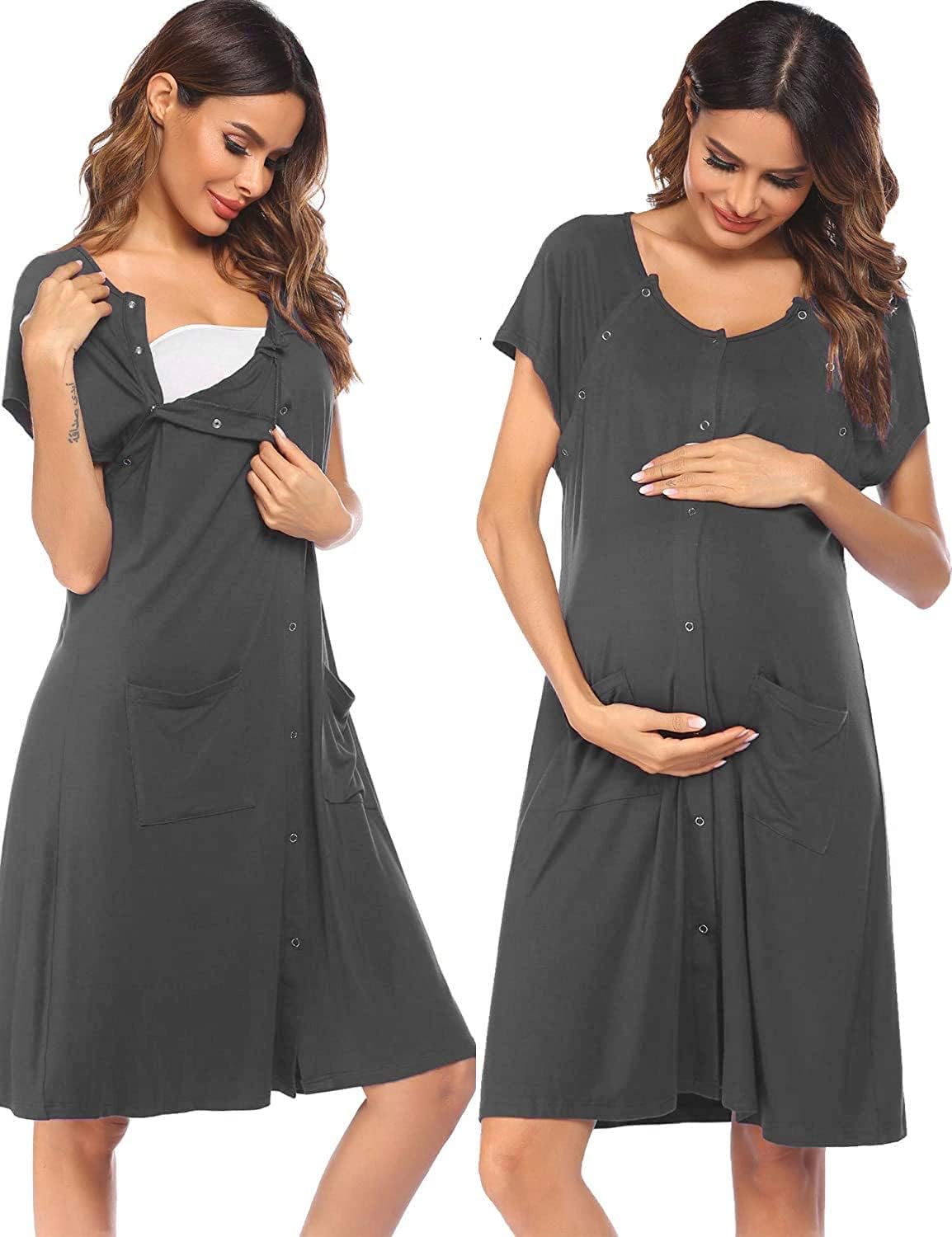 3 in 1 Labor/Delivery/Hospital Gown Nursing Dress