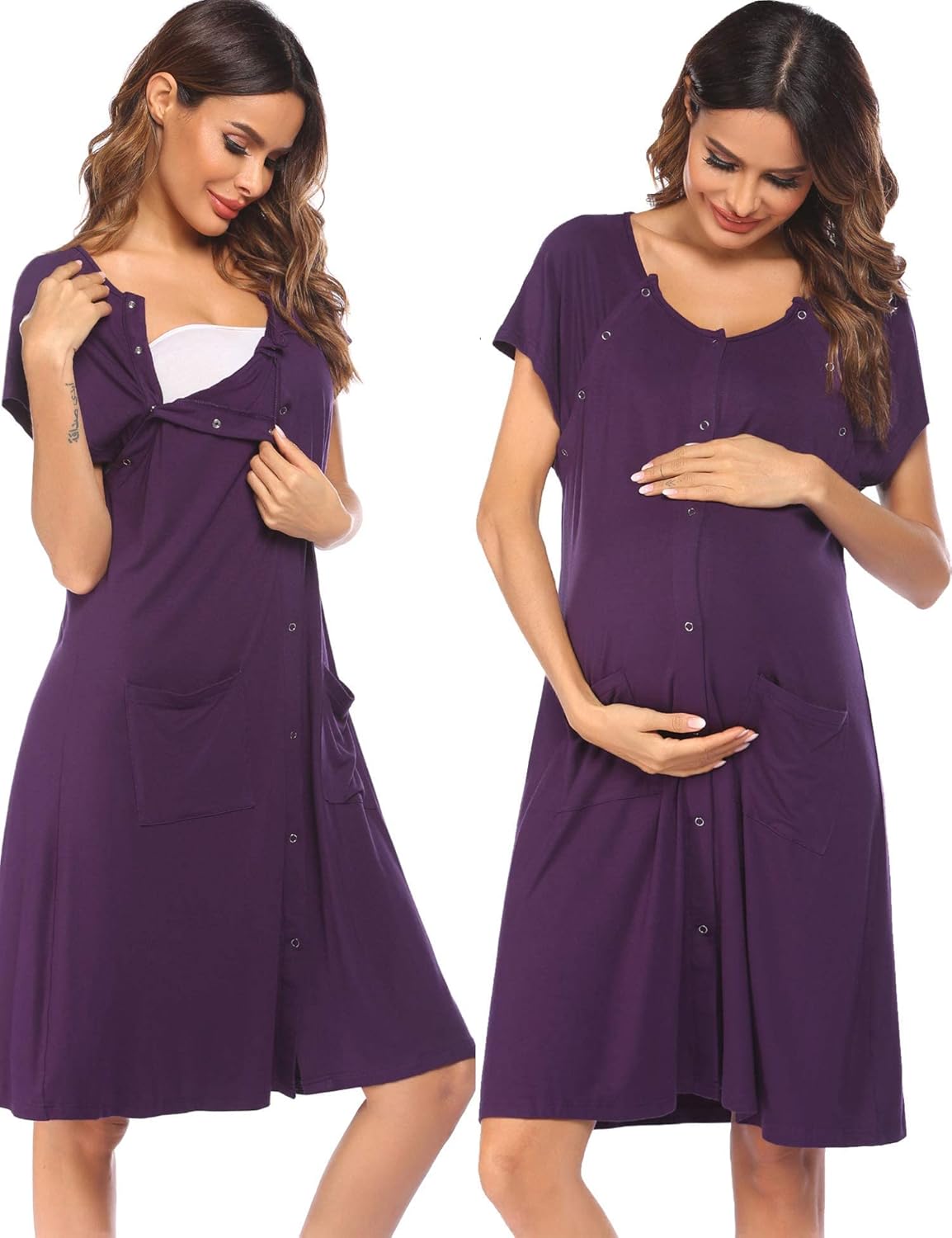 3 in 1 Labor/Delivery/Hospital Gown Nursing Dress