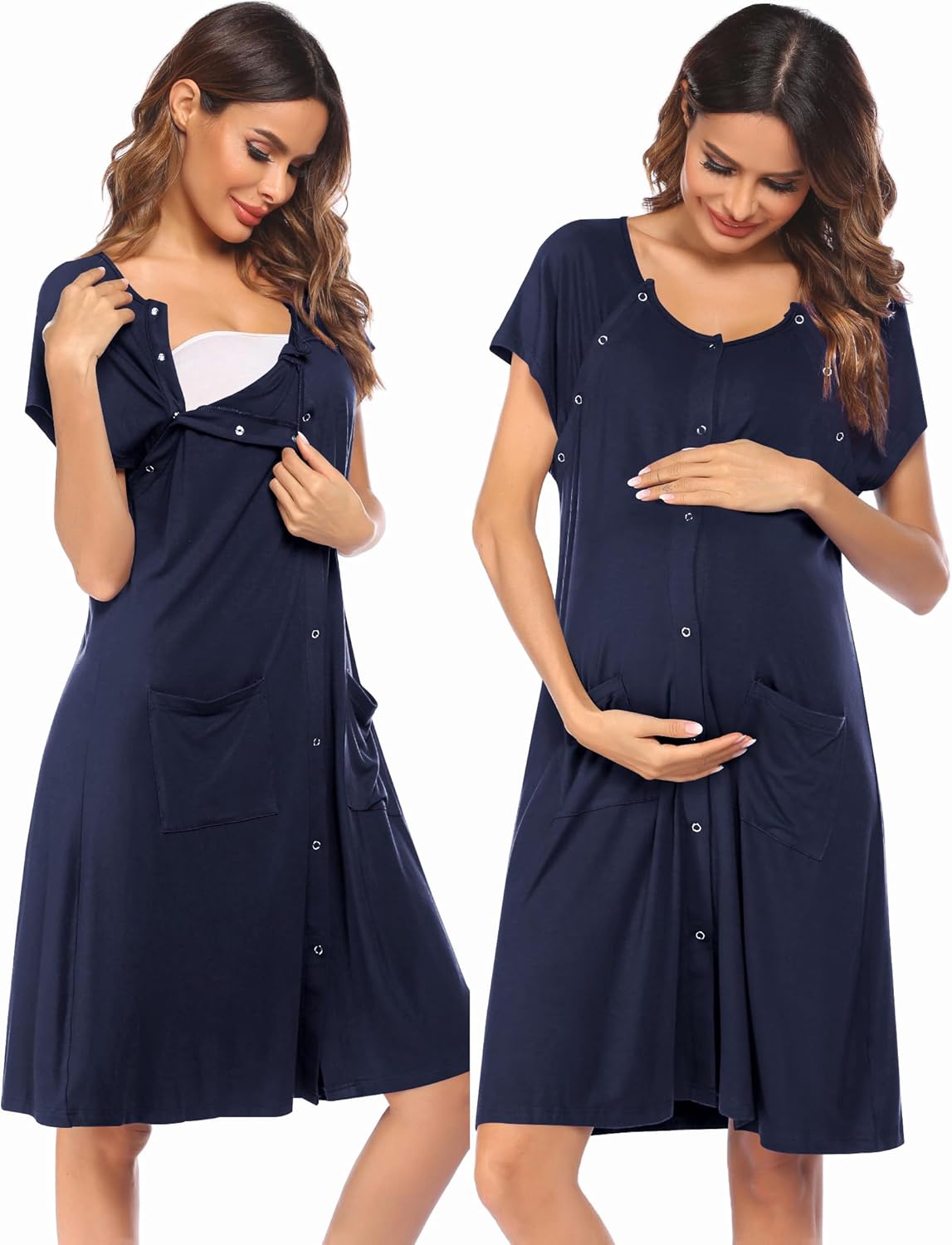 3 in 1 Labor/Delivery/Hospital Gown Nursing Dress