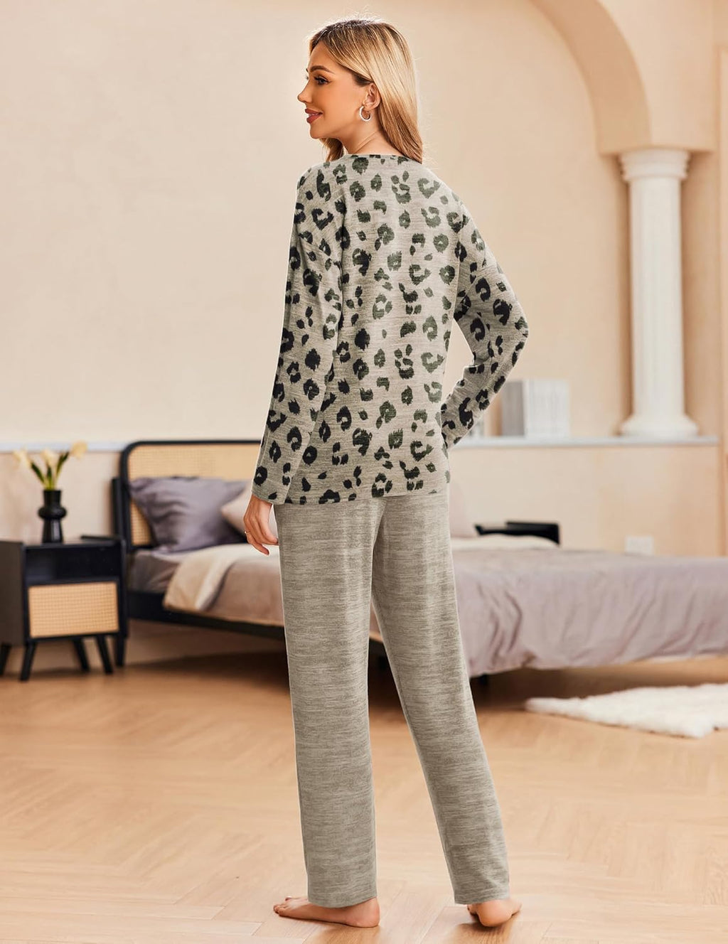 Long Sleeve Top and Pants Cozy Soft Pjs Lounge Set