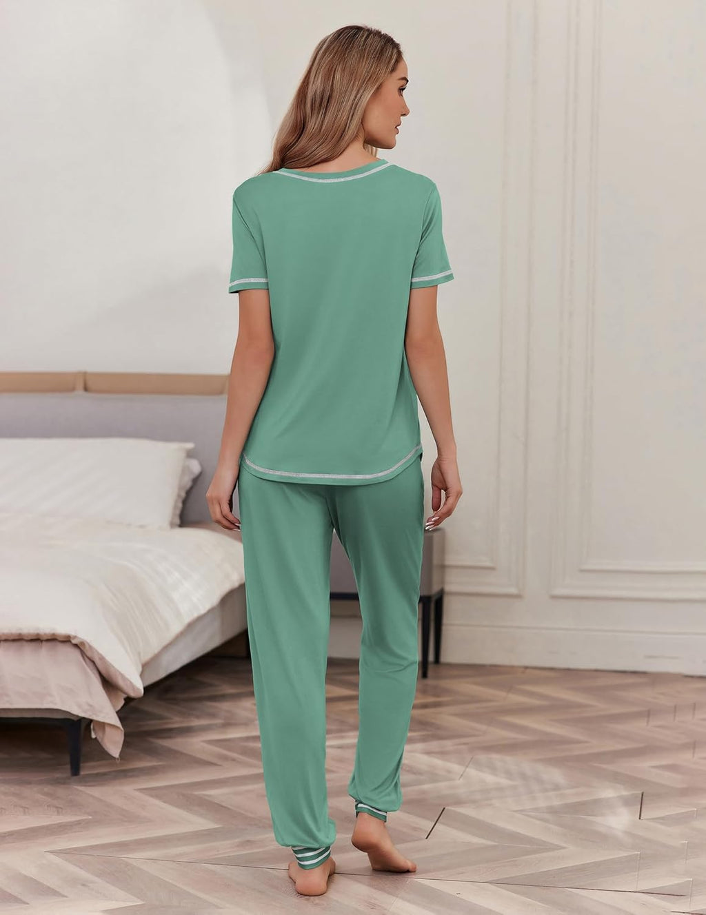 Pajama Sets Short Sleeve Pjs Sets 2 Piece Sleepwear