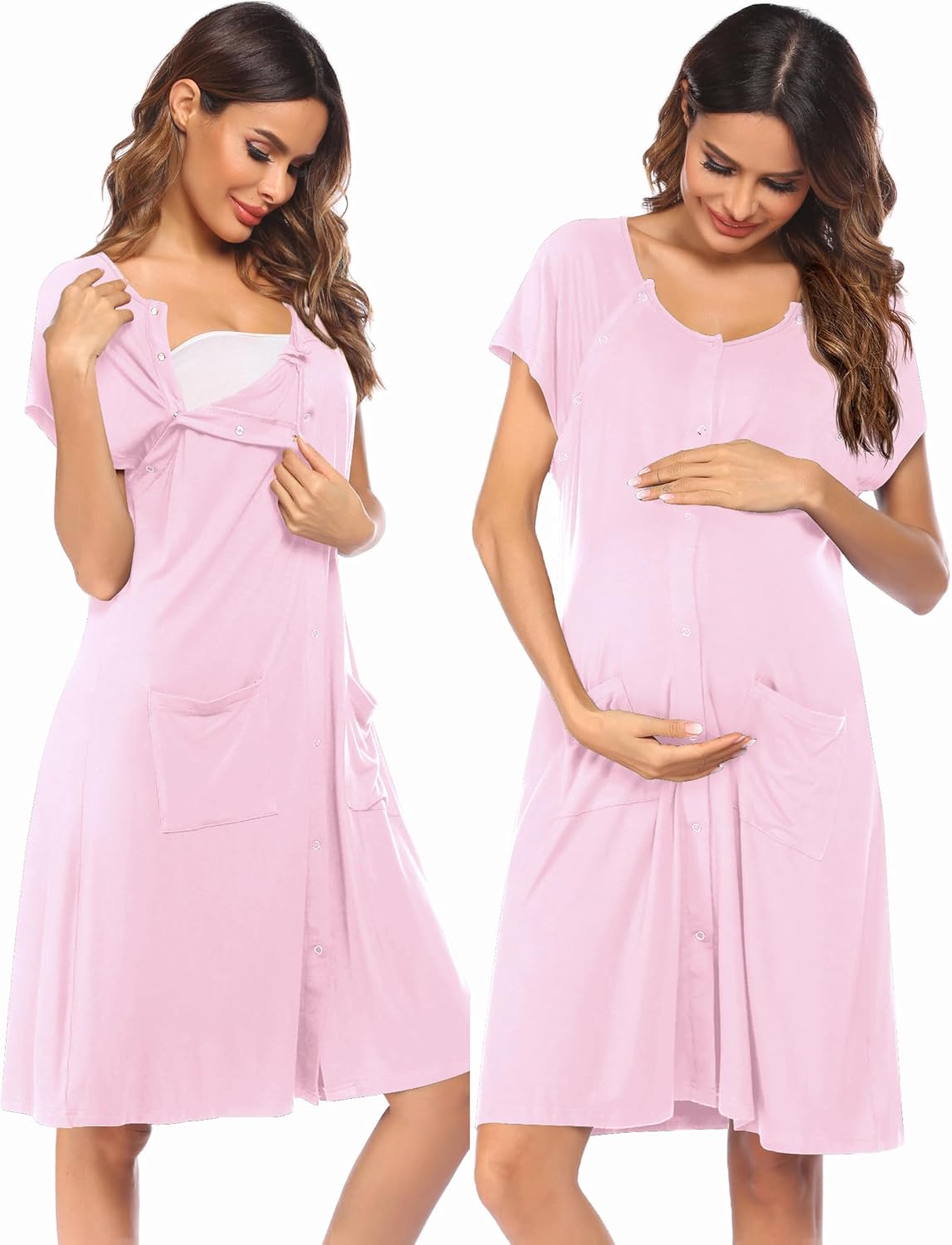 3 in 1 Labor/Delivery/Hospital Gown Nursing Dress