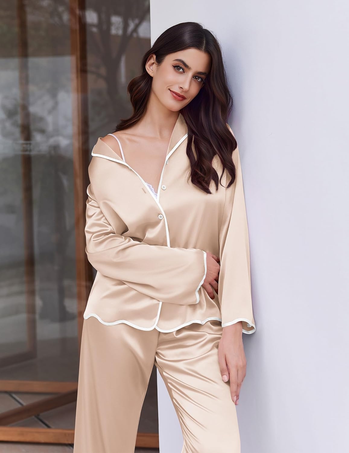 Silk Satin Pajama Set for Women