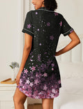 2 Pack Button Down Sleepshirts Soft Pajama Dress