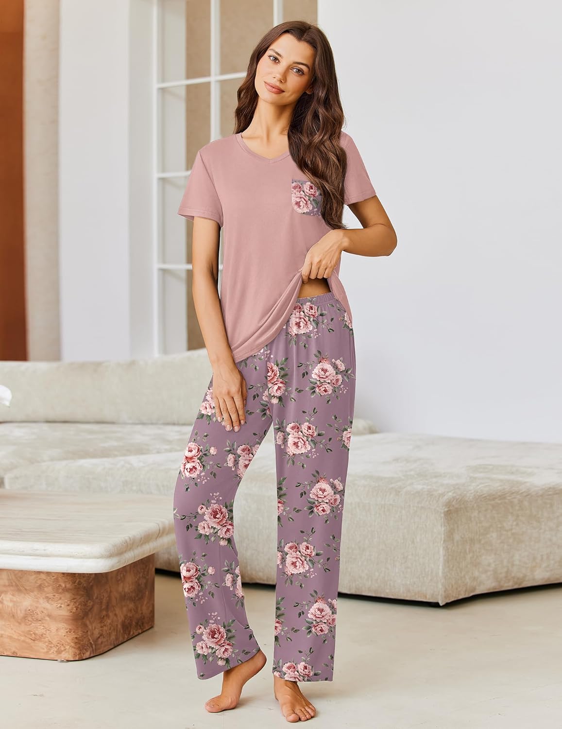 Pajama Sets 2 Piece Short Sleeve Pj Sets