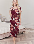 Pajama Sets Soft Cotton Pj Top with Capri Pants