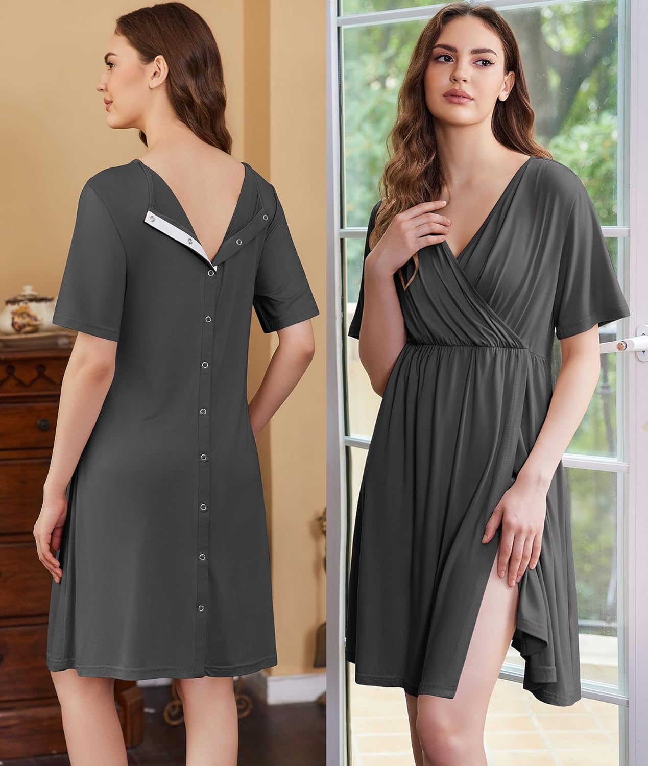 Maternity Nursing Dress Nightgown