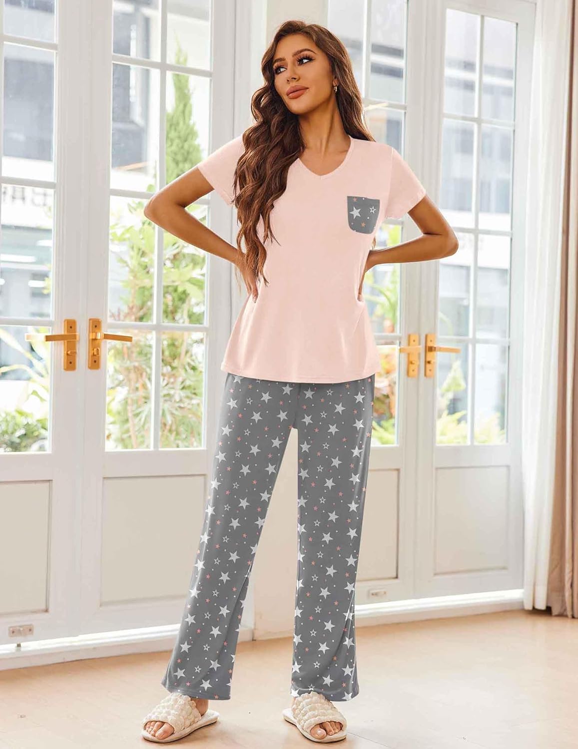 Pajama Sets 2 Piece Short Sleeve Pj Sets