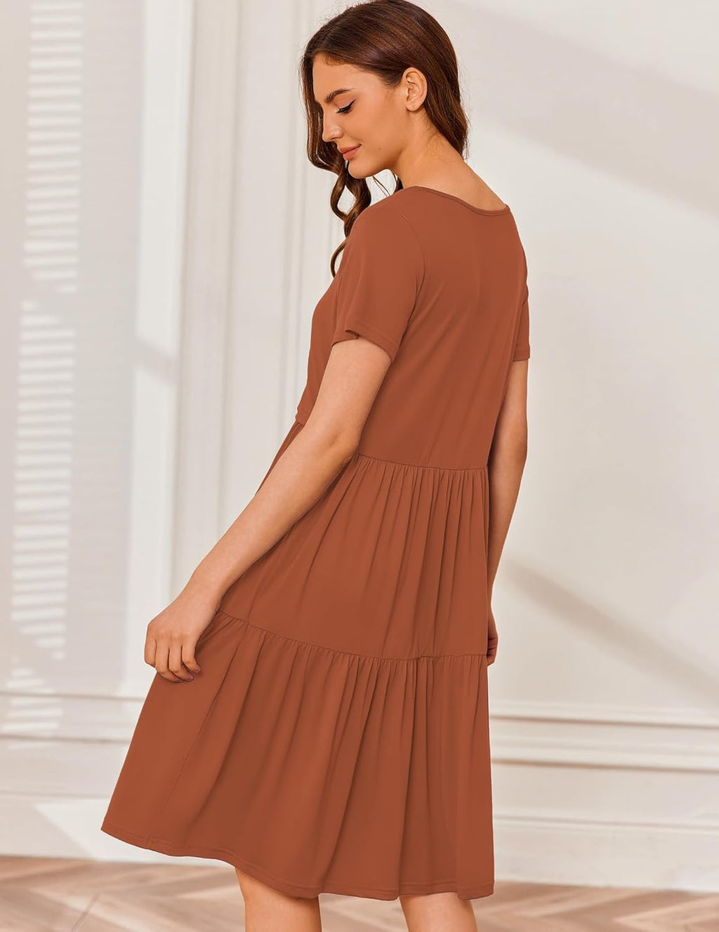 Breastfeeding Knee Length Maternity Dresses