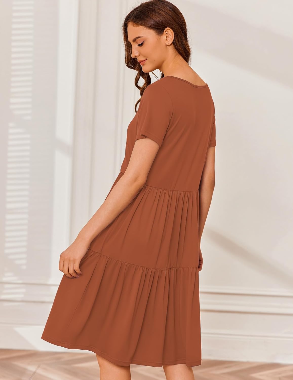 Breastfeeding Knee Length Maternity Dresses