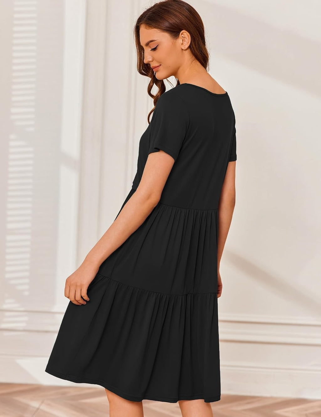Breastfeeding Knee Length Maternity Dresses