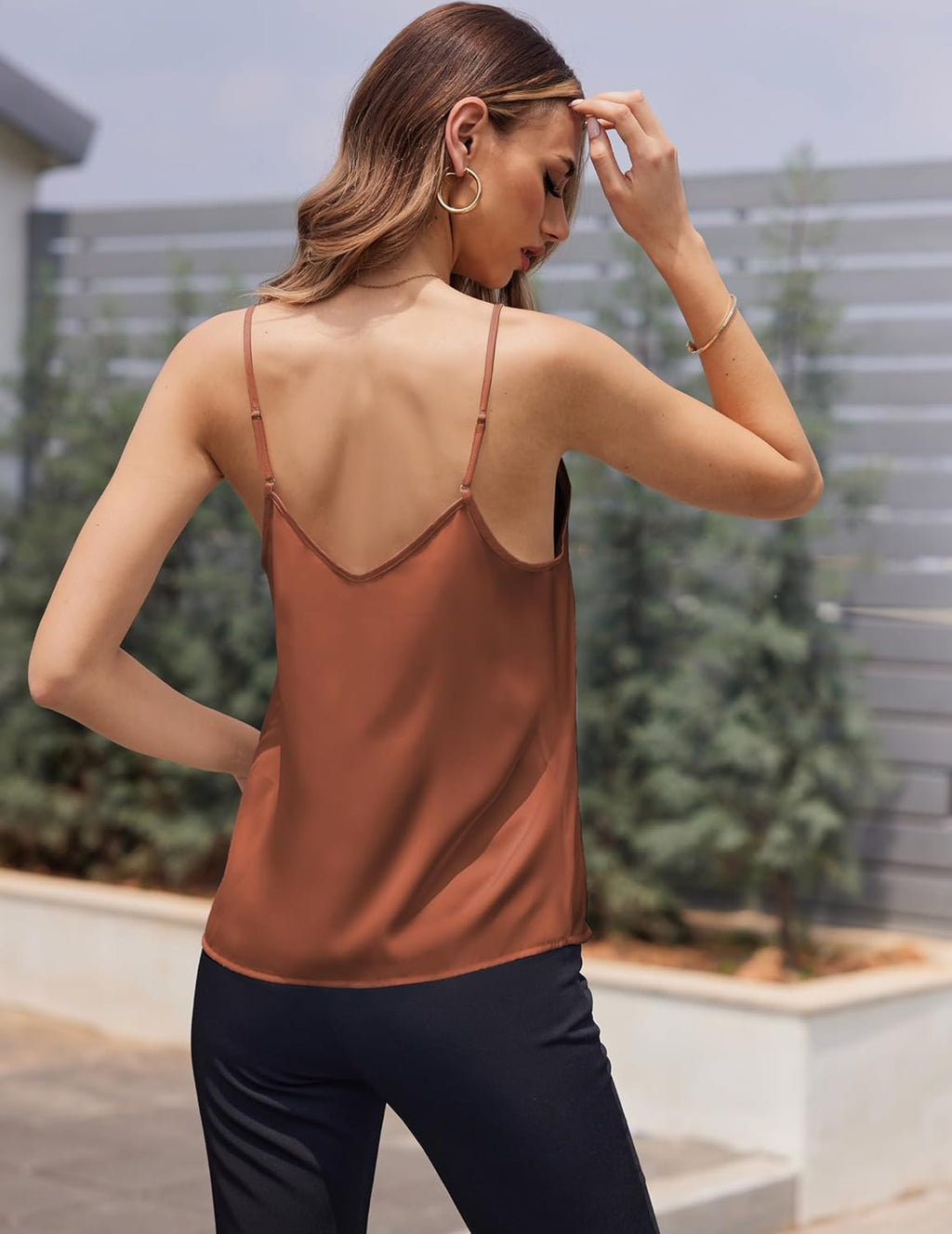 Lace Silk Satin Pajama Tank Tops