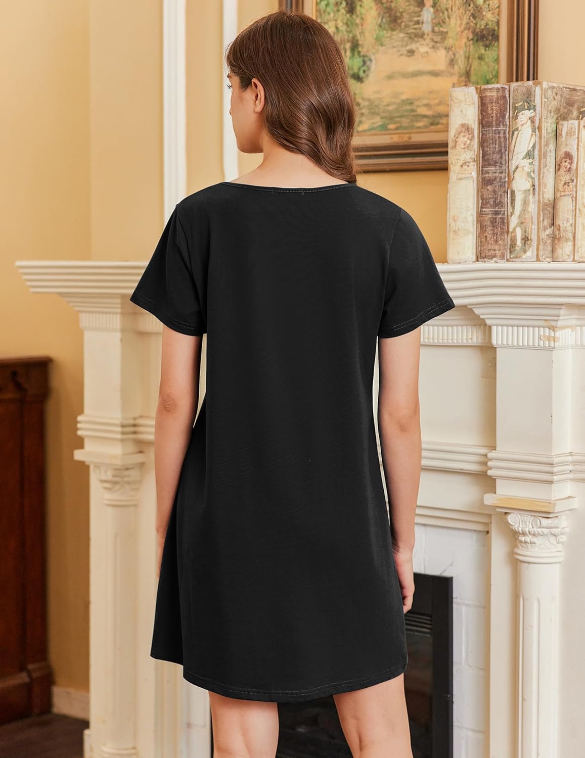 Cotton Short Sleeve Nightshirt T-shirt