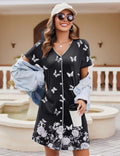 Button Down Nightshirt Short Sleeve Sleepshirt