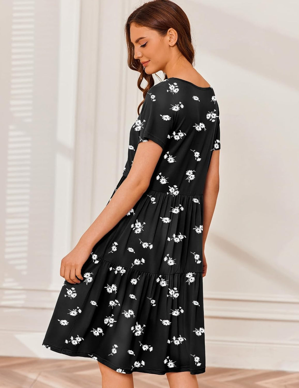 Breastfeeding Knee Length Maternity Dresses