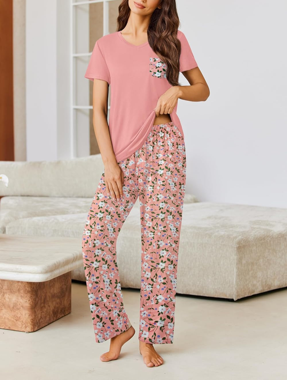 Pajama Sets 2 Piece Short Sleeve Pj Sets