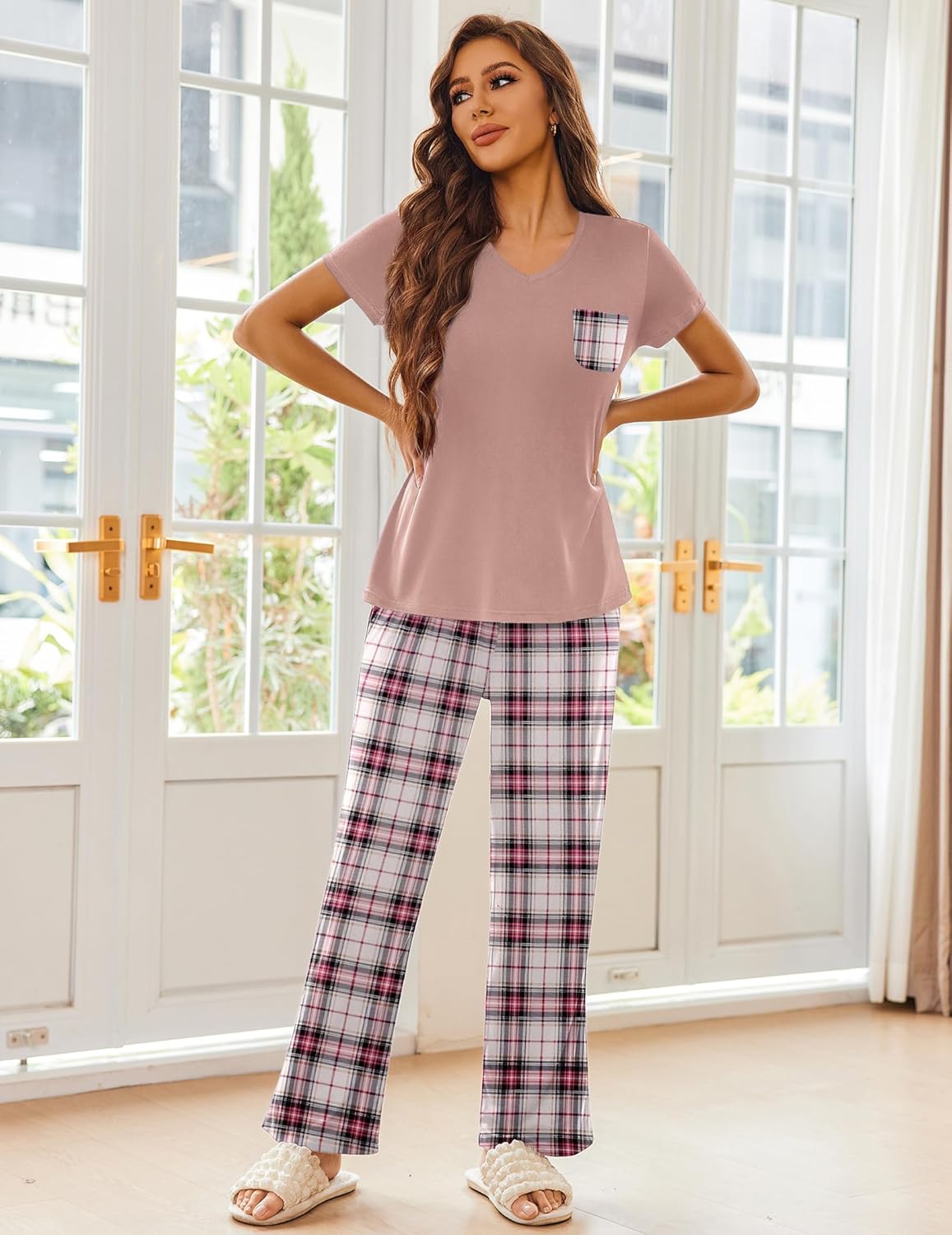 Pajama Sets 2 Piece Short Sleeve Pj Sets