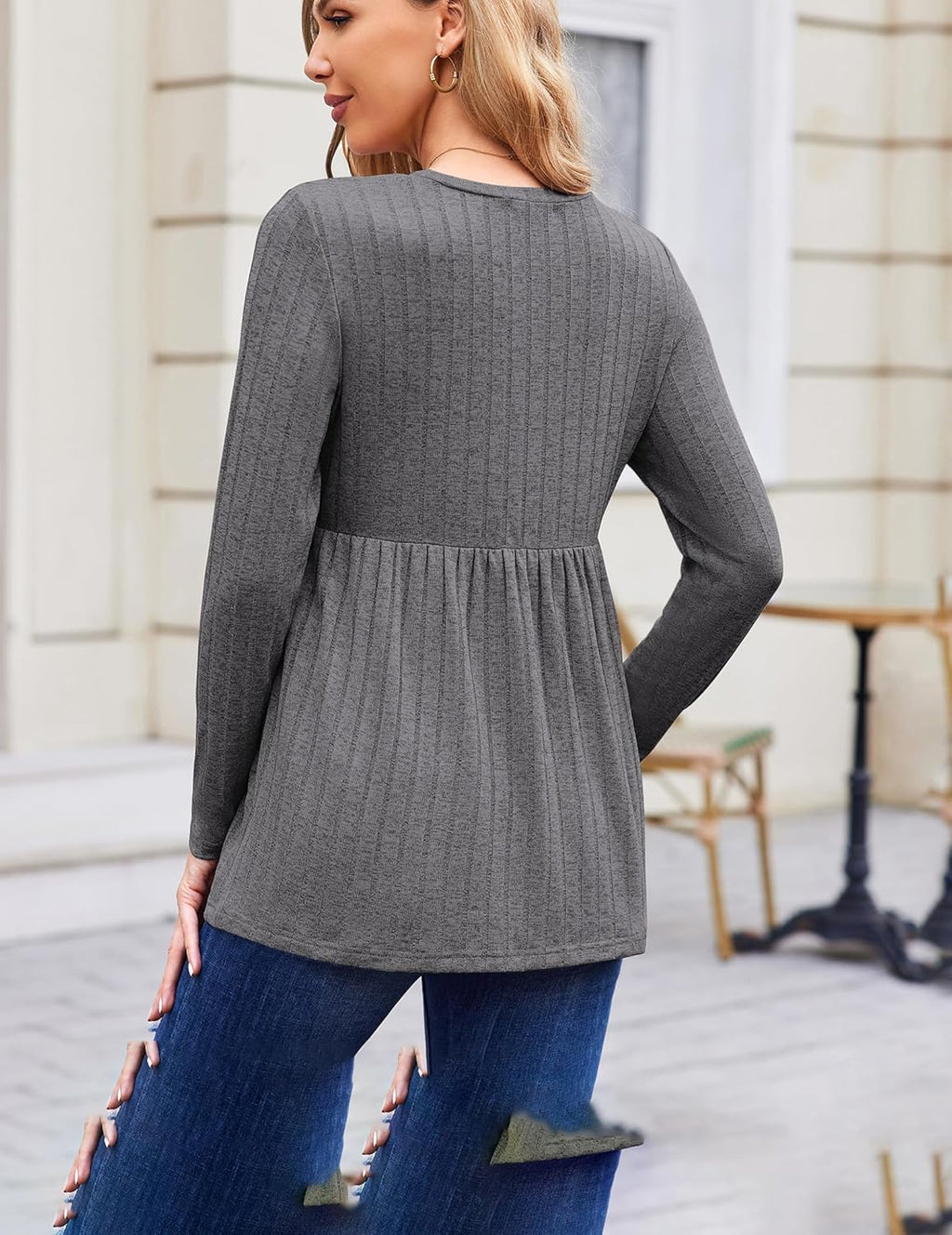 Maternity Tops Long Sleeve Tunic Blouses