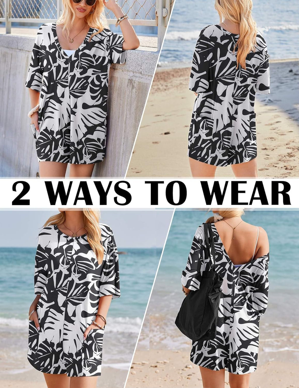 Rompers for Women Oversized Reversible Baggy T-shirt Jumpsuit