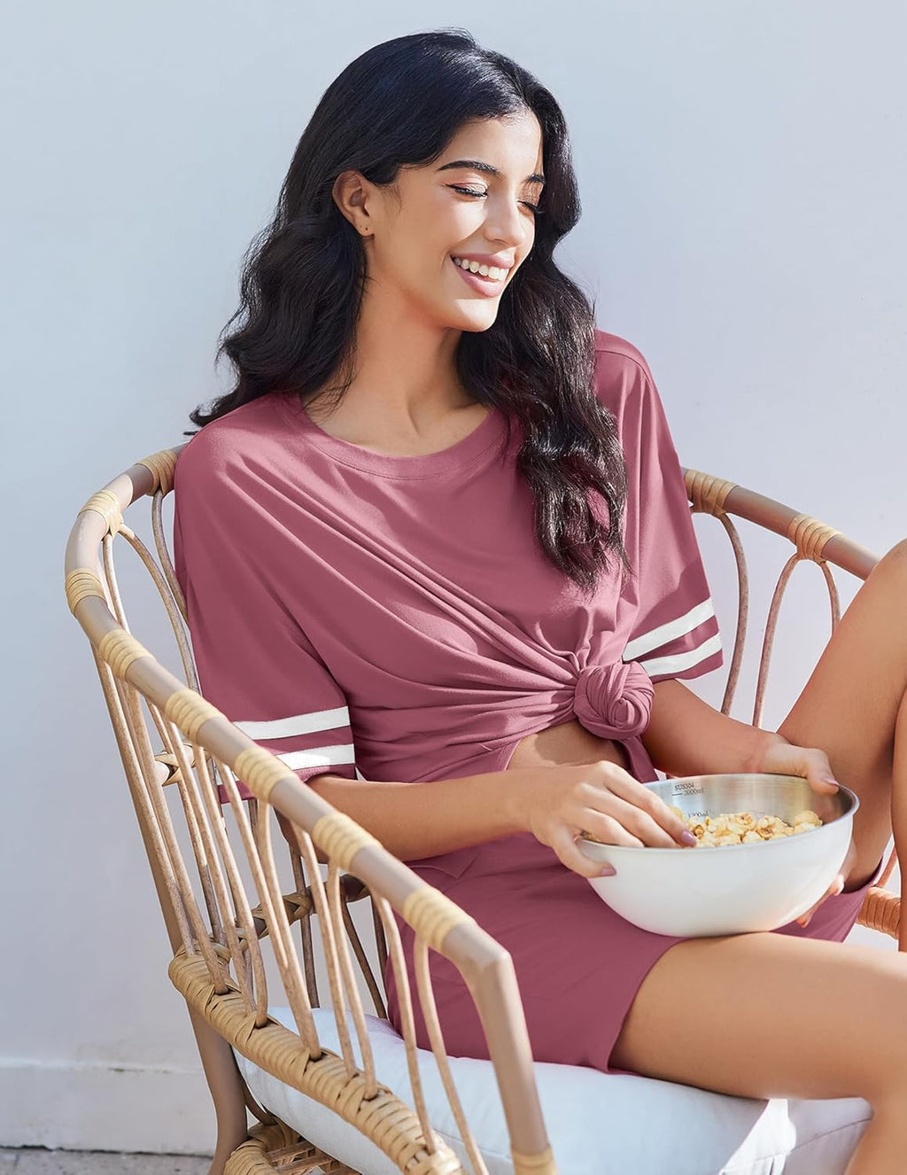 2 Piece Lounge Set Casual Oversized Tops Shorts Set
