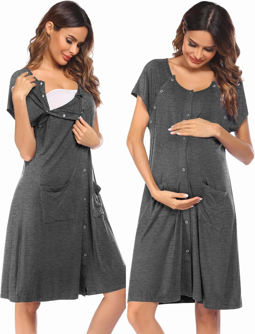 3 in 1 Labor/Delivery/Hospital Gown Nursing Dress