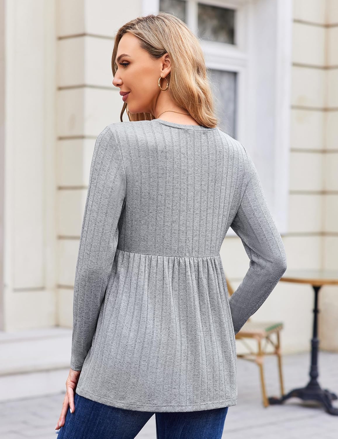 Maternity Tops Long Sleeve Tunic Blouses