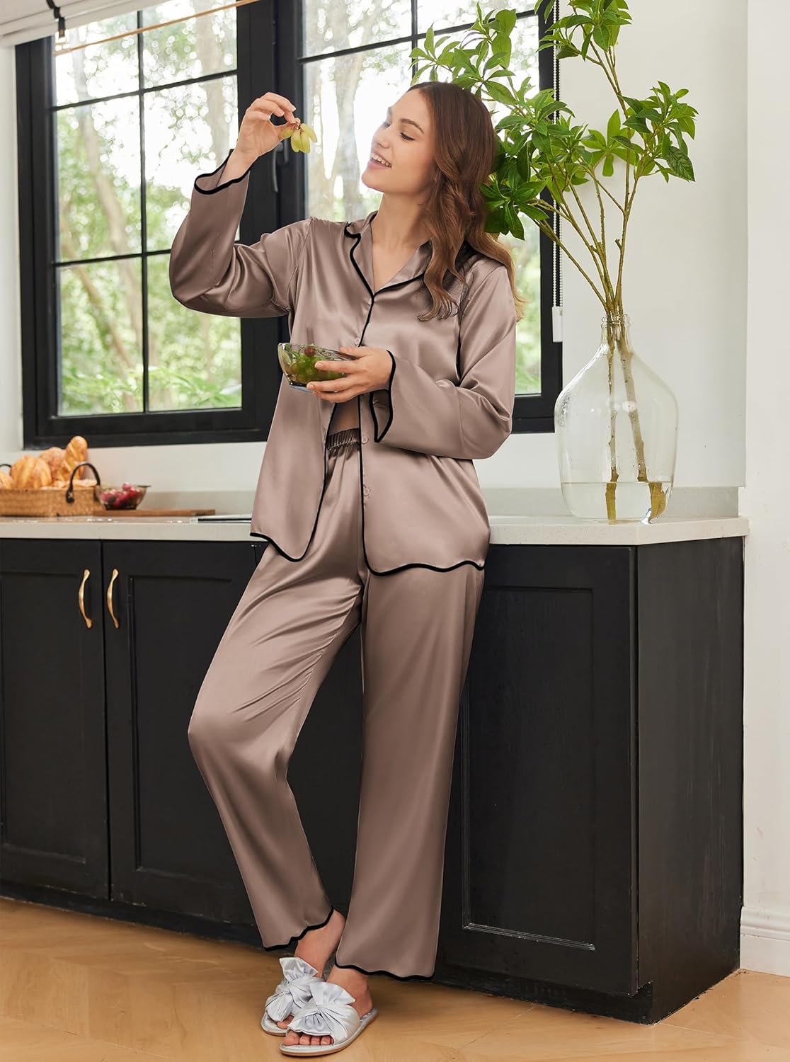 Silk Satin Pajama Set for Women