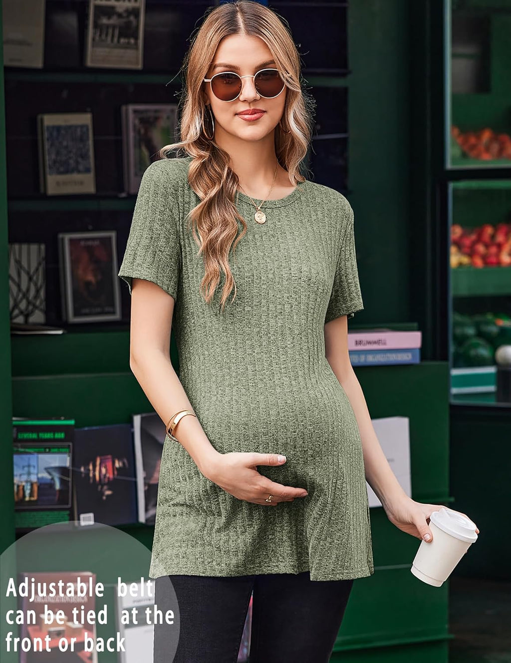 Maternity Tops Short Sleeve Pregnancy Shirts