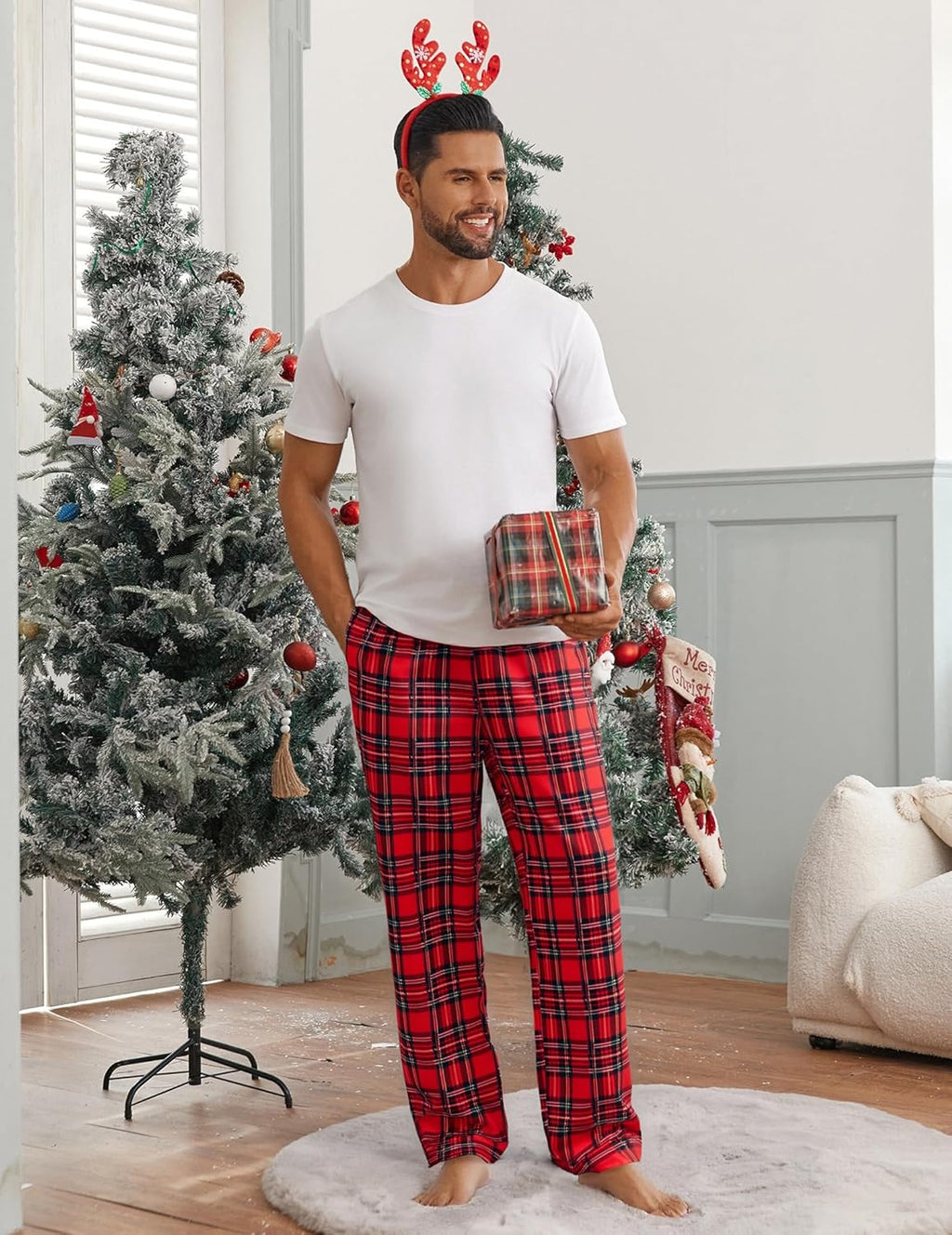 Mens Pajama Pants Sleepwear Soft Pjs Bottoms