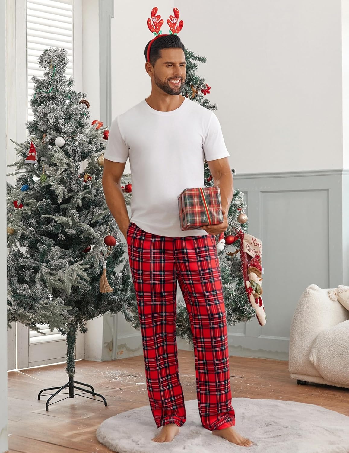 Mens Pajama Pants Sleepwear Soft Pjs Bottoms