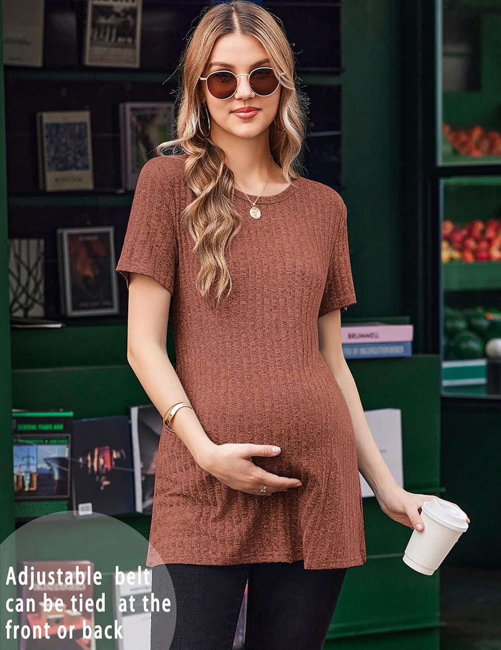Maternity Tops Short Sleeve Pregnancy Shirts