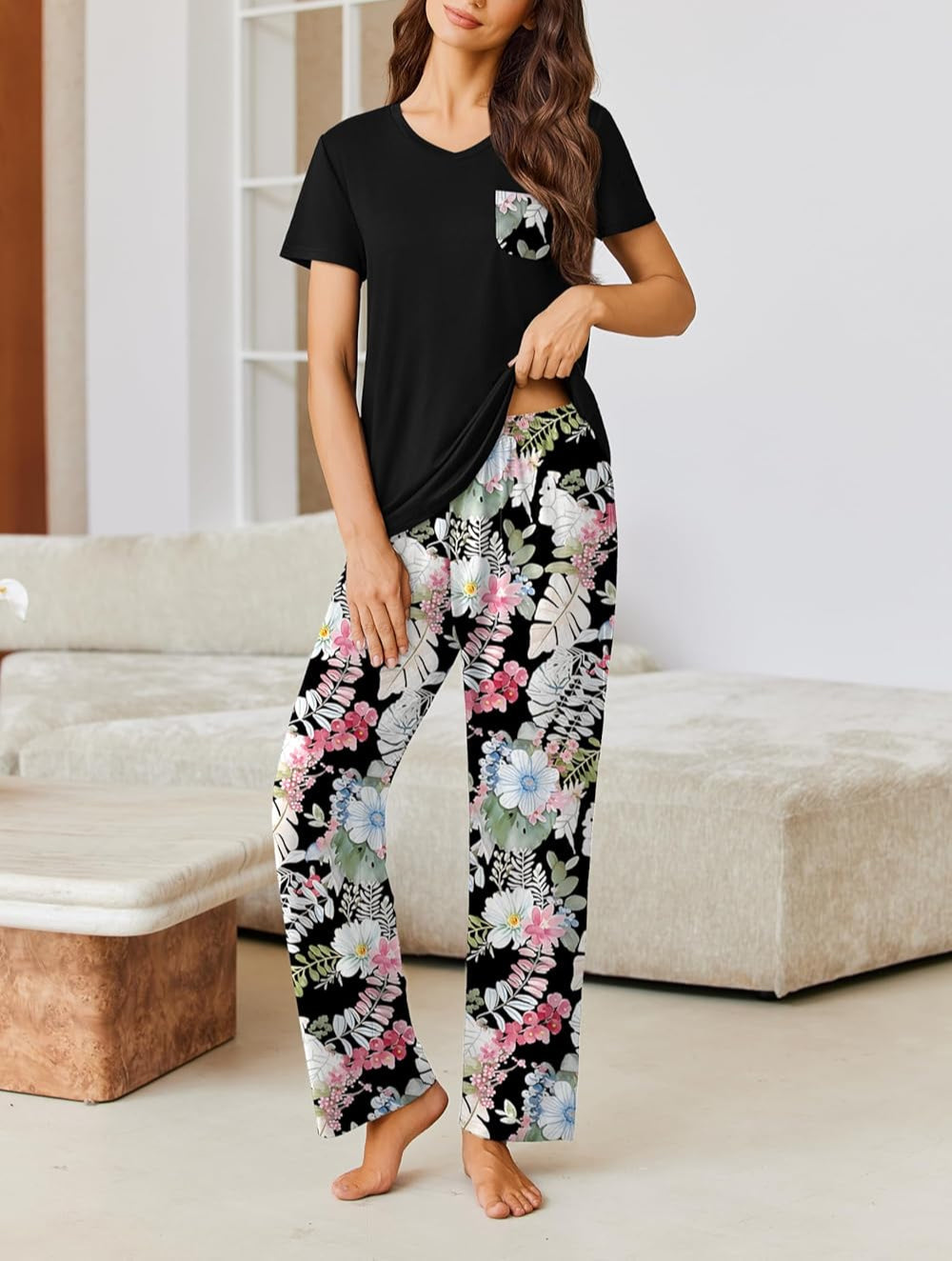 Pajama Sets 2 Piece Short Sleeve Pj Sets