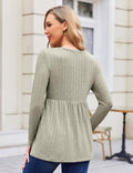 Maternity Tops Long Sleeve Tunic Blouses