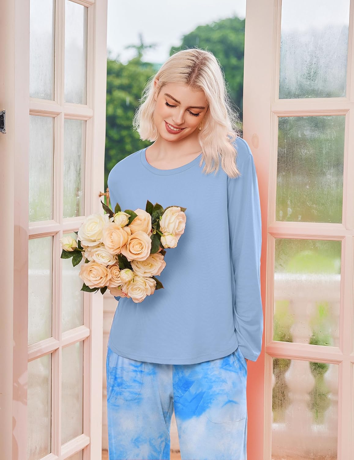 2 Pack Pajama Sets Long Sleeve Soft Pjs Set