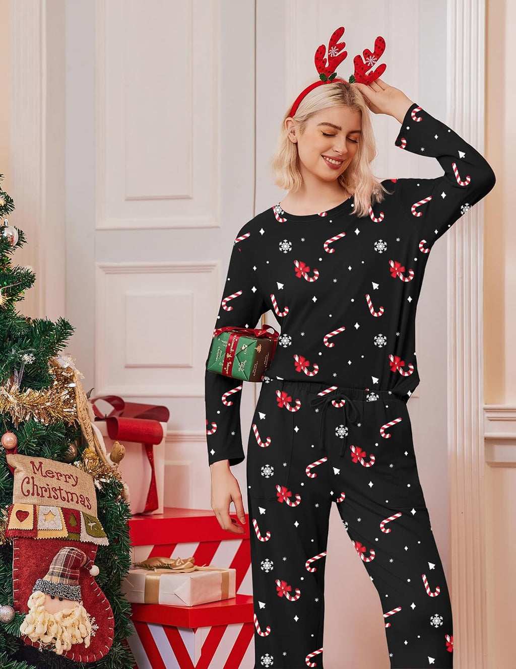 2 Pack Pajama Sets Long Sleeve Soft Pjs Set