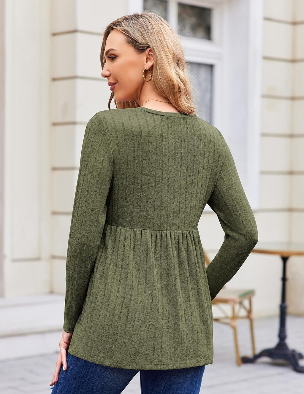 Maternity Tops Long Sleeve Tunic Blouses
