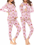 Teddy Pajama Set Long Sleeve Maternity Sleepwear