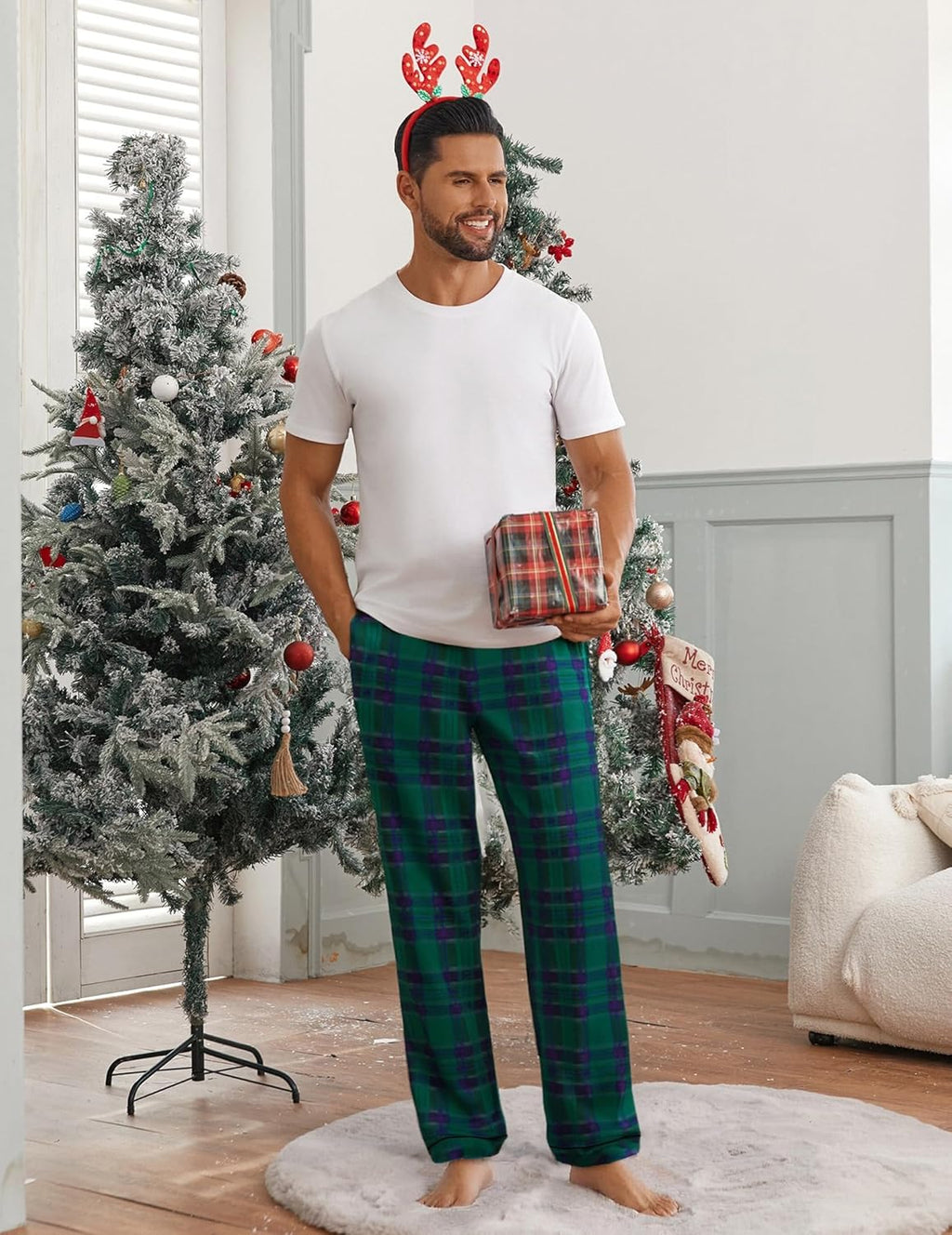 Mens Pajama Pants Sleepwear Soft Pjs Bottoms