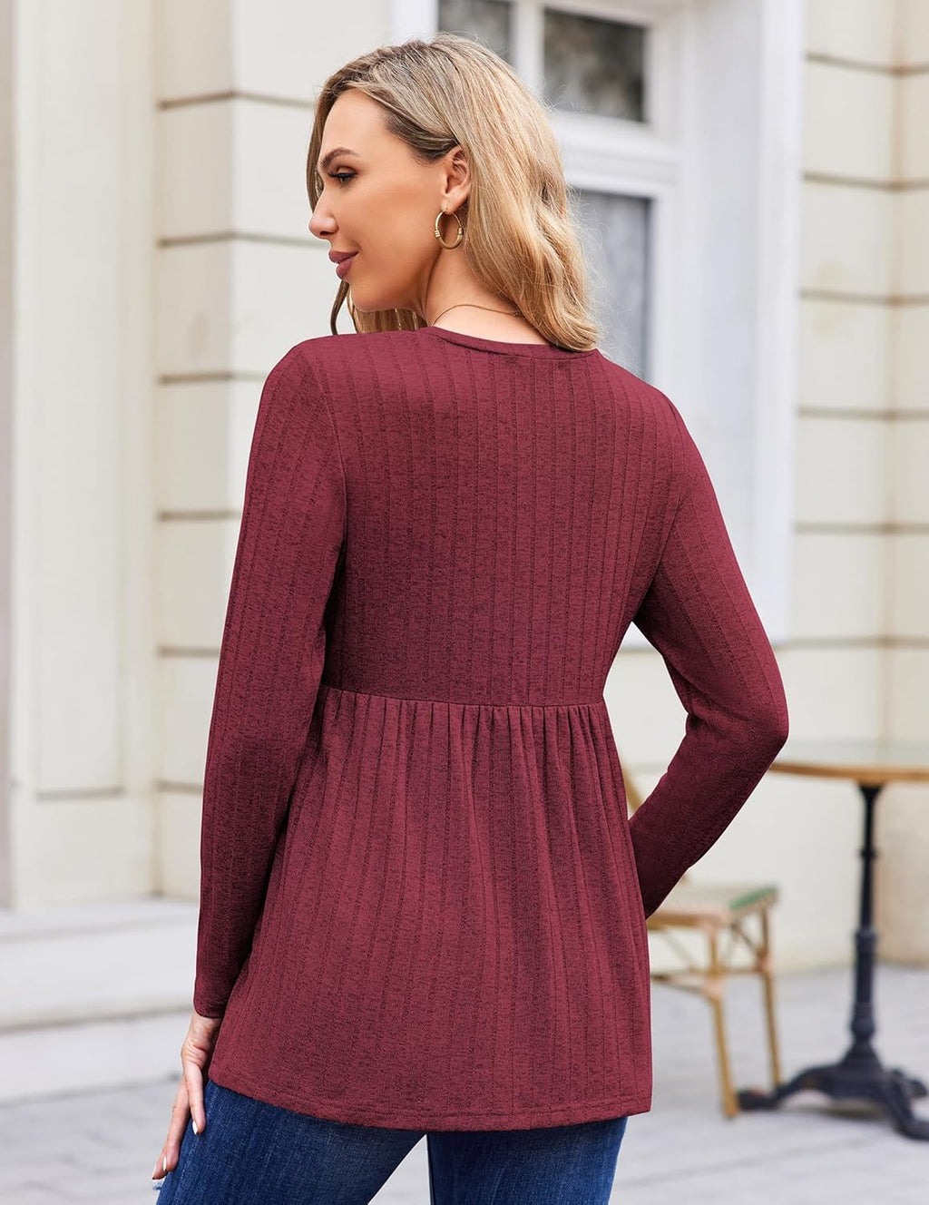 Maternity Tops Long Sleeve Tunic Blouses