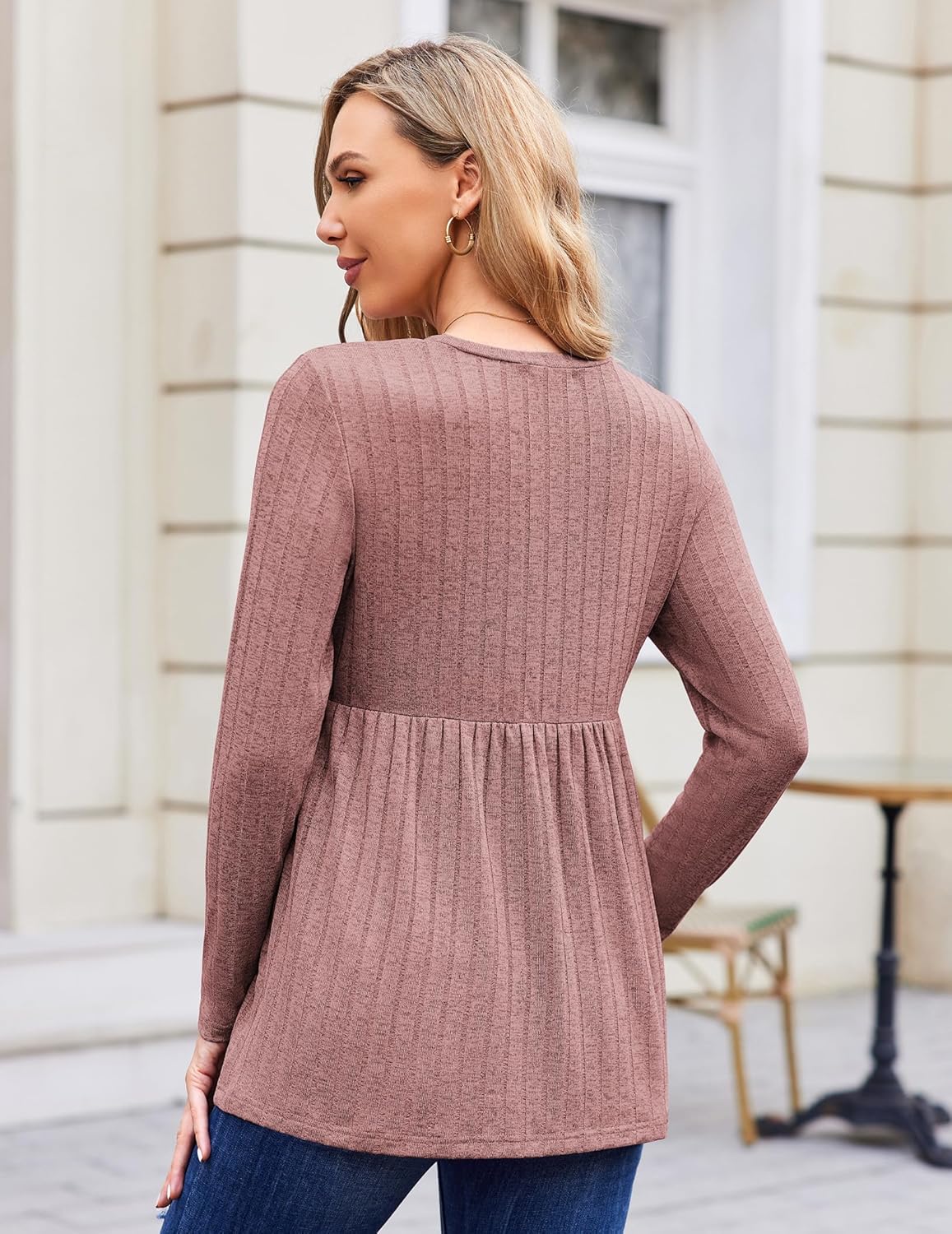 Maternity Tops Long Sleeve Tunic Blouses