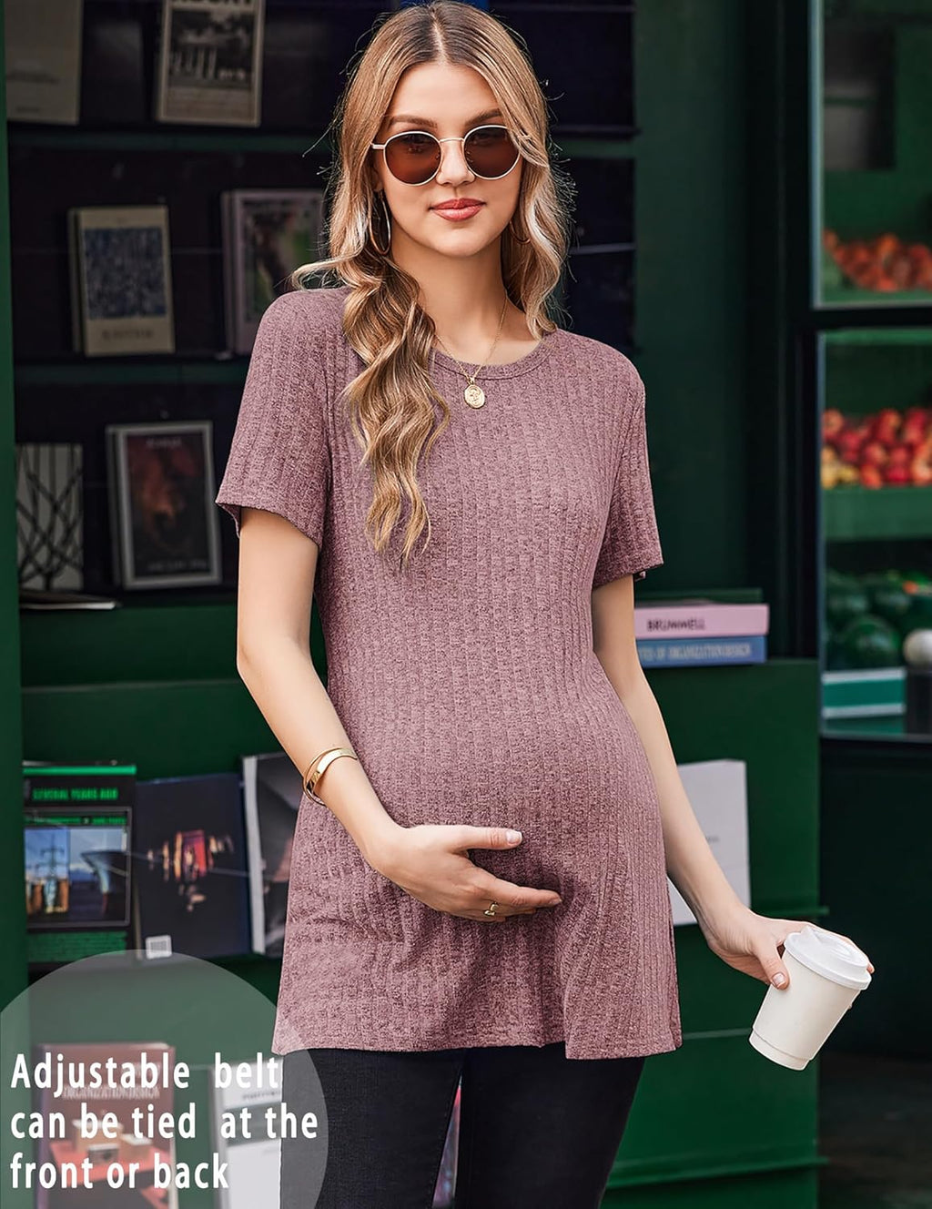 Maternity Tops Short Sleeve Pregnancy Shirts