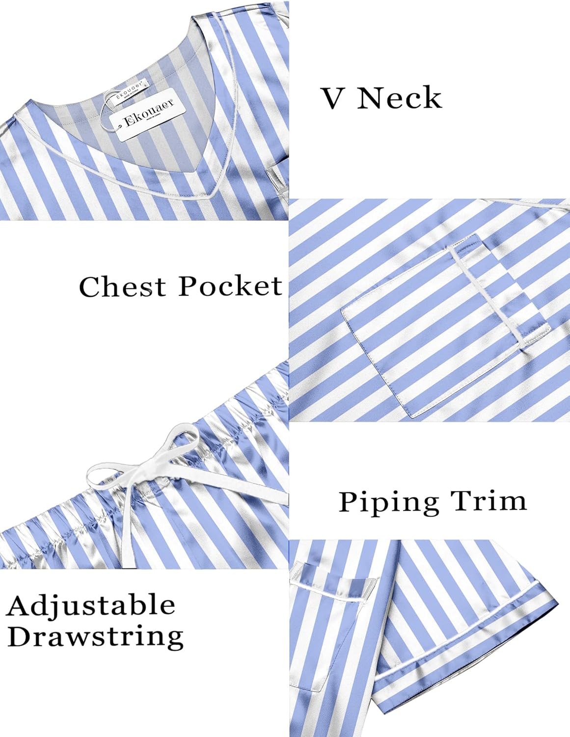 Silk Pajama Satin Pj Set Two Piece Soft Sets