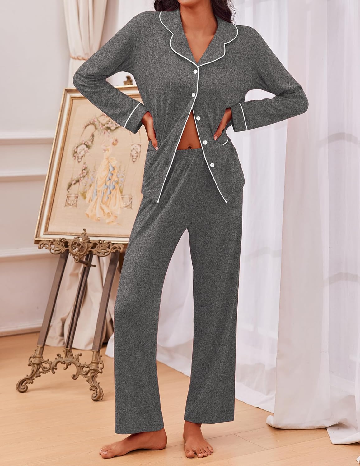 TEDDY Pajamas Set Long Sleeve Shirt and Pants