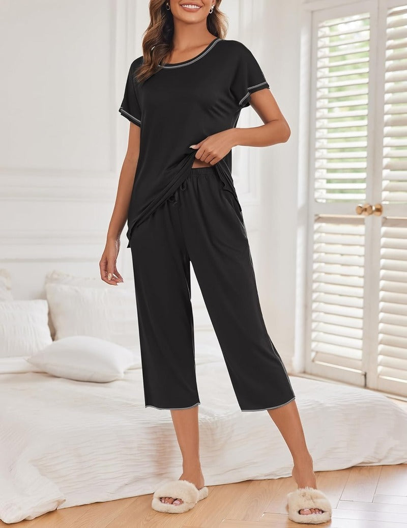 Cute Print with Pockets Pajama Sets (US Only)