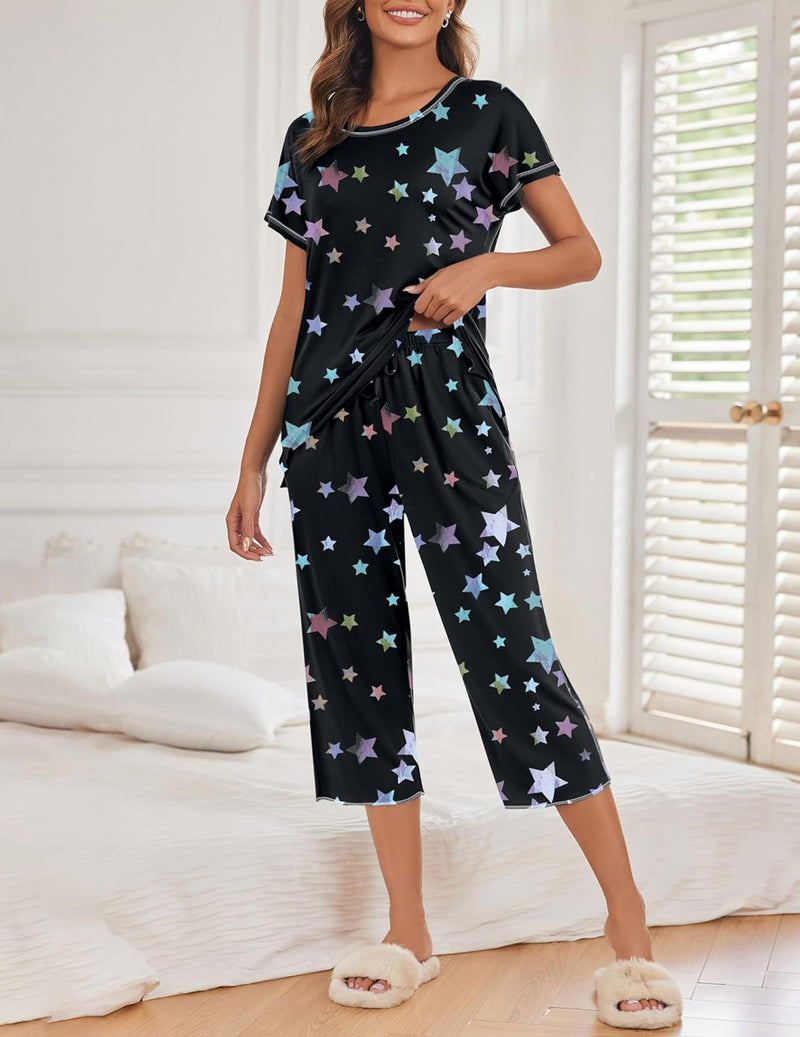 Cute Print with Pockets Pajama Sets (US Only)