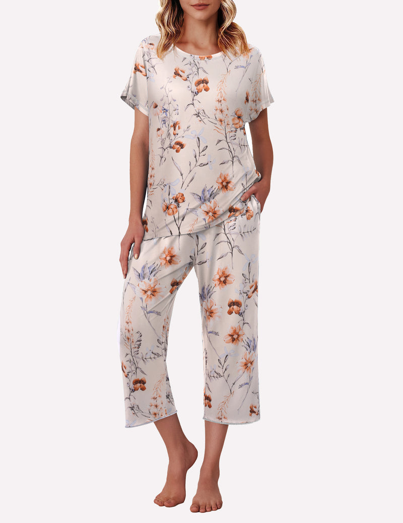 Cute Print with Pockets Pajama Sets (US Only)