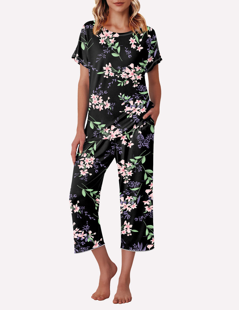 Cute Print with Pockets Pajama Sets (US Only)